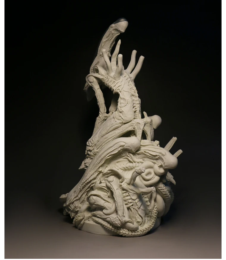 Классные! Бамбуковая долина длинная форма ворса 25*17,5*35 см инопланетянин королева GK бюст украшения GK белый плесень части