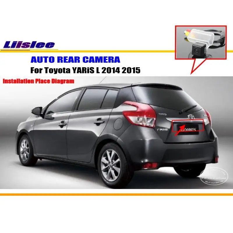Автомобильная камера для Toyota YARiS L 2014 2015 заднего вида парковки HD CCD RCA NTST PAL