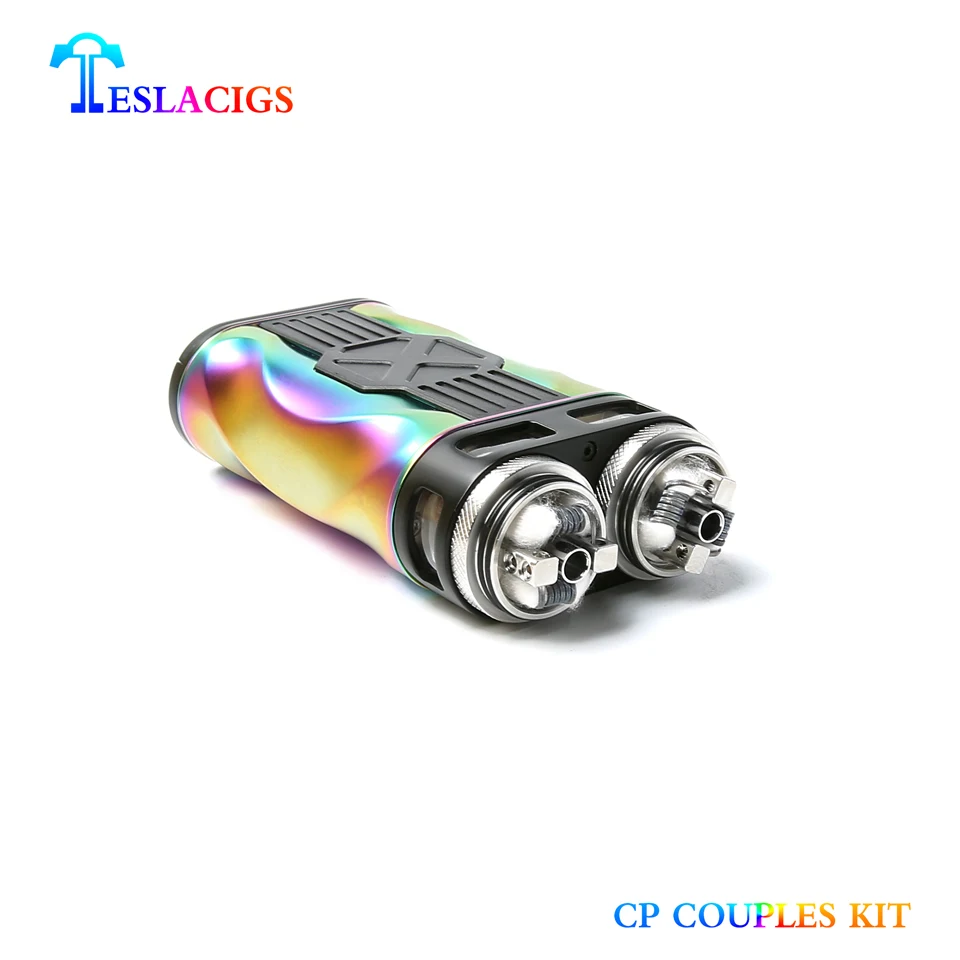 Оригинал Тесла CP пары комплект Двойной rdta Tank испаритель Vape TC TCR Electronice сигареты