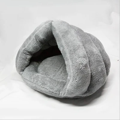 

Venxuis 2 Size Fashion Winter Warm Cat Sleeping Beds Candy Color Half Cover Soft Pet Cat House Nest Kitty Cat House
