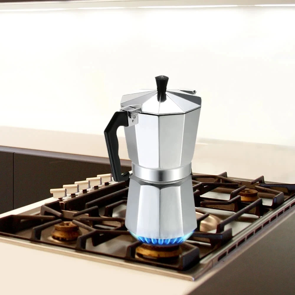 15% 3 чашки алюминиевая для эспрессо Percolator кофе плита чайник кофеварка гейзерная