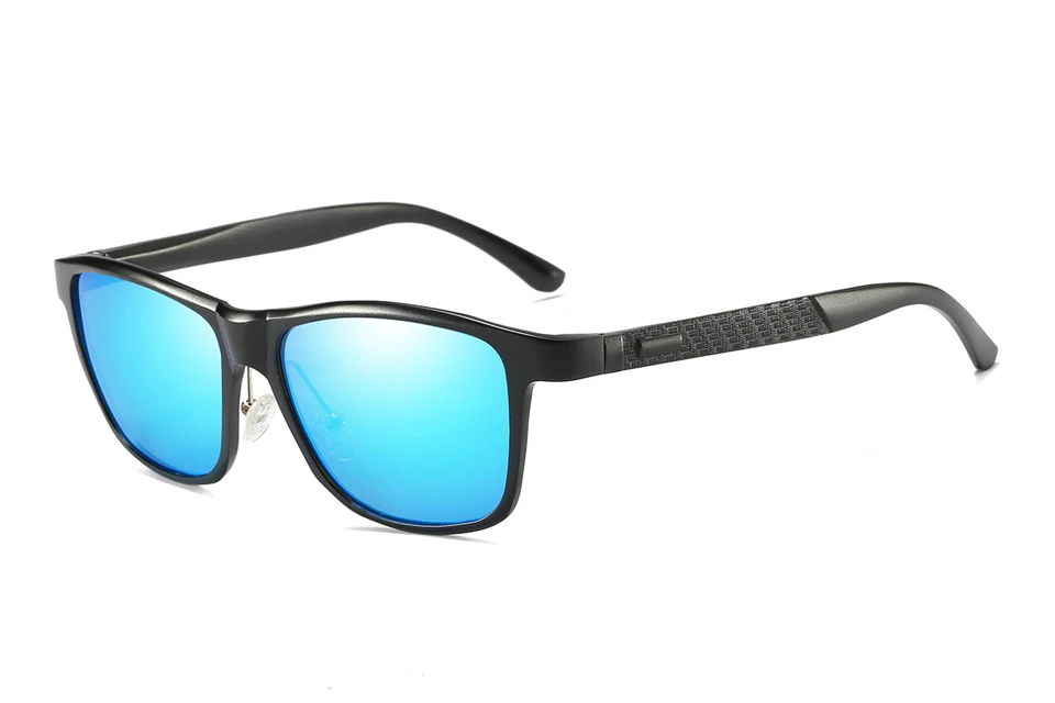 black blue ELITERA фирменный дизайн поляризованные солнцезащитные очки для мужчин из алюминия и магния мужские солнцезащитные очки модные квадратные дорожные очки для вождения - Цвет линз: black blue