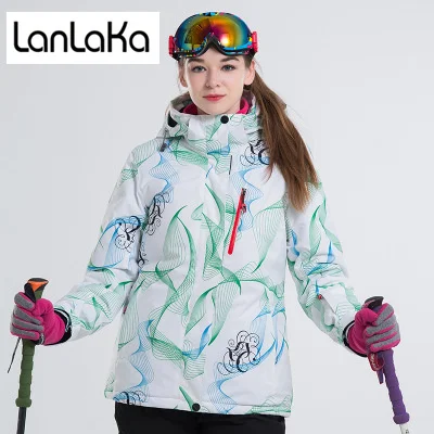 LANLAKA новая брендовая лыжная куртка для женщин куртки сноуборда теплая зимняя