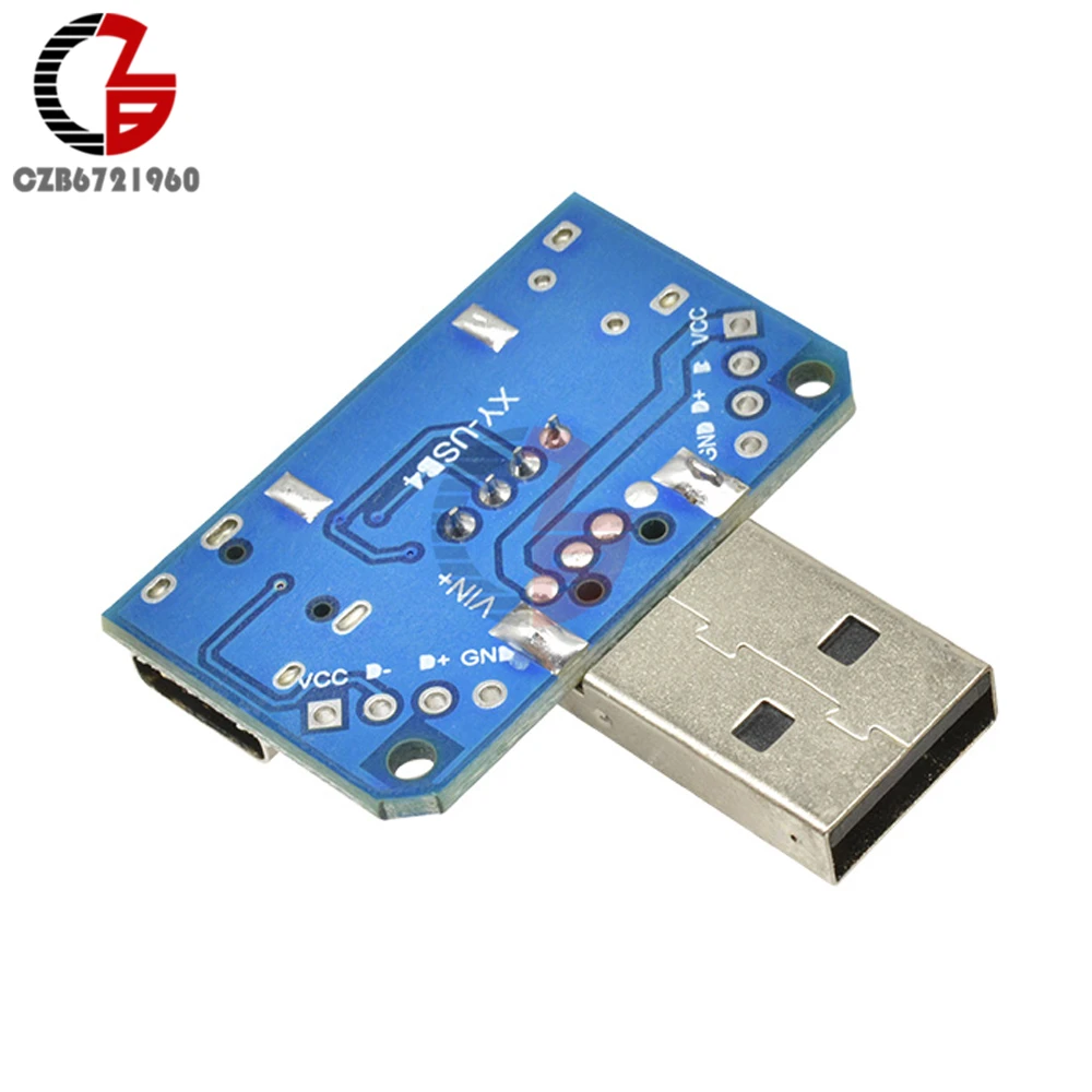 Коммутатор с USB на Type-c Micro 2 54 мм 4P конвертер адаптер разъем модуль XY-USB4 |