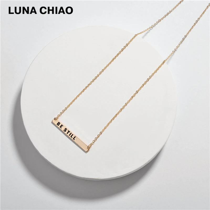 LUNA CHIAO Women Jewelry Accessories Dainty Necklaces Saying Monogram Delicate Collar Bone Necklace | Украшения и аксессуары