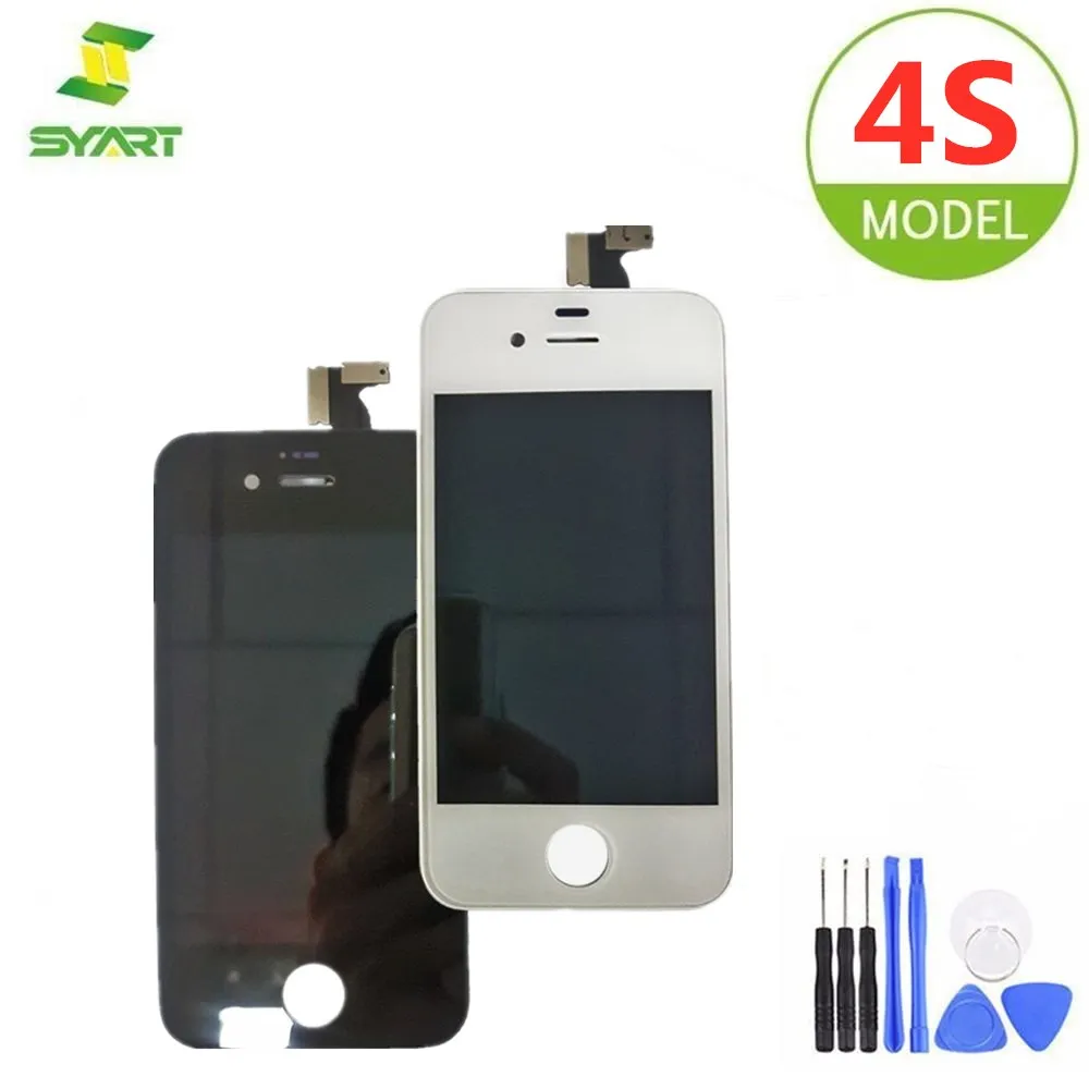 

ЖК-дисплеи для iPhone 4s, 4Gs, ЖК-дисплей с сенсорным экраном, без битых пикселей, дигитайзер в сборе, полная замена, с инструментами для iPhone 4s, ЖК-ди...
