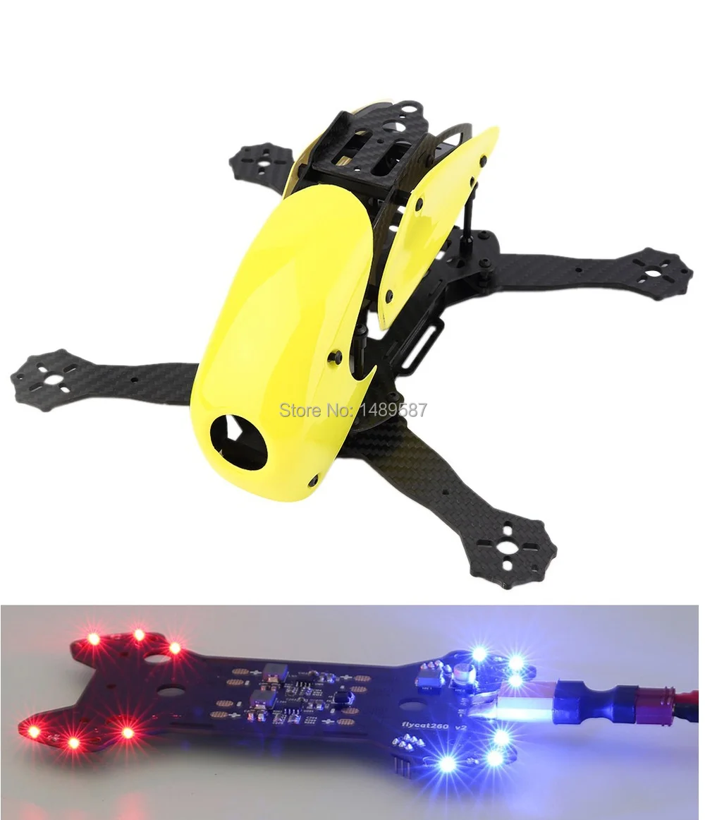 Robocat 270 270mm 4-Axis carbon fiber Racing Mini Quadcopter Frame with PDB Power Distribution Board w/ XT60 plug | Игрушки и хобби