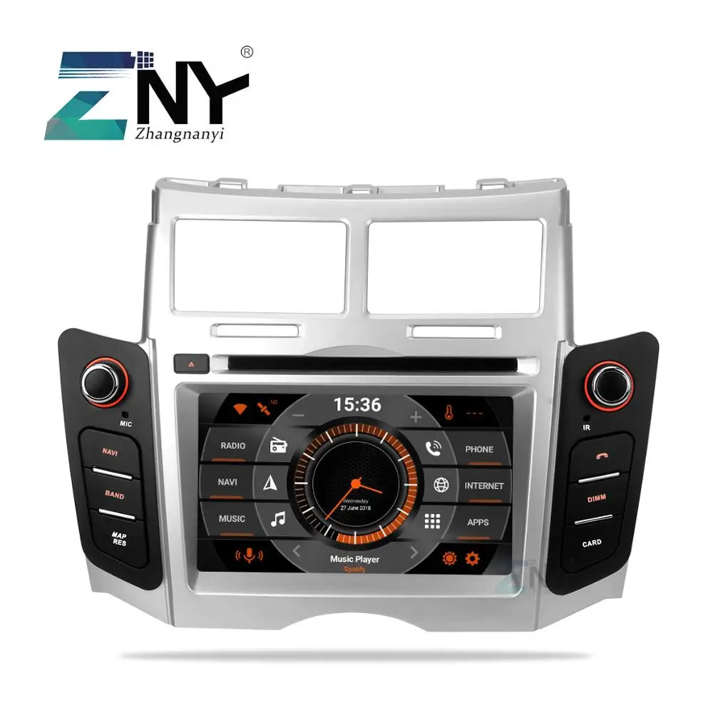 Android 9 0 Автомобильный DVD Радио для Toyota Yaris 2005 2011 2 Din gps навигация FM RDS мультимедиа