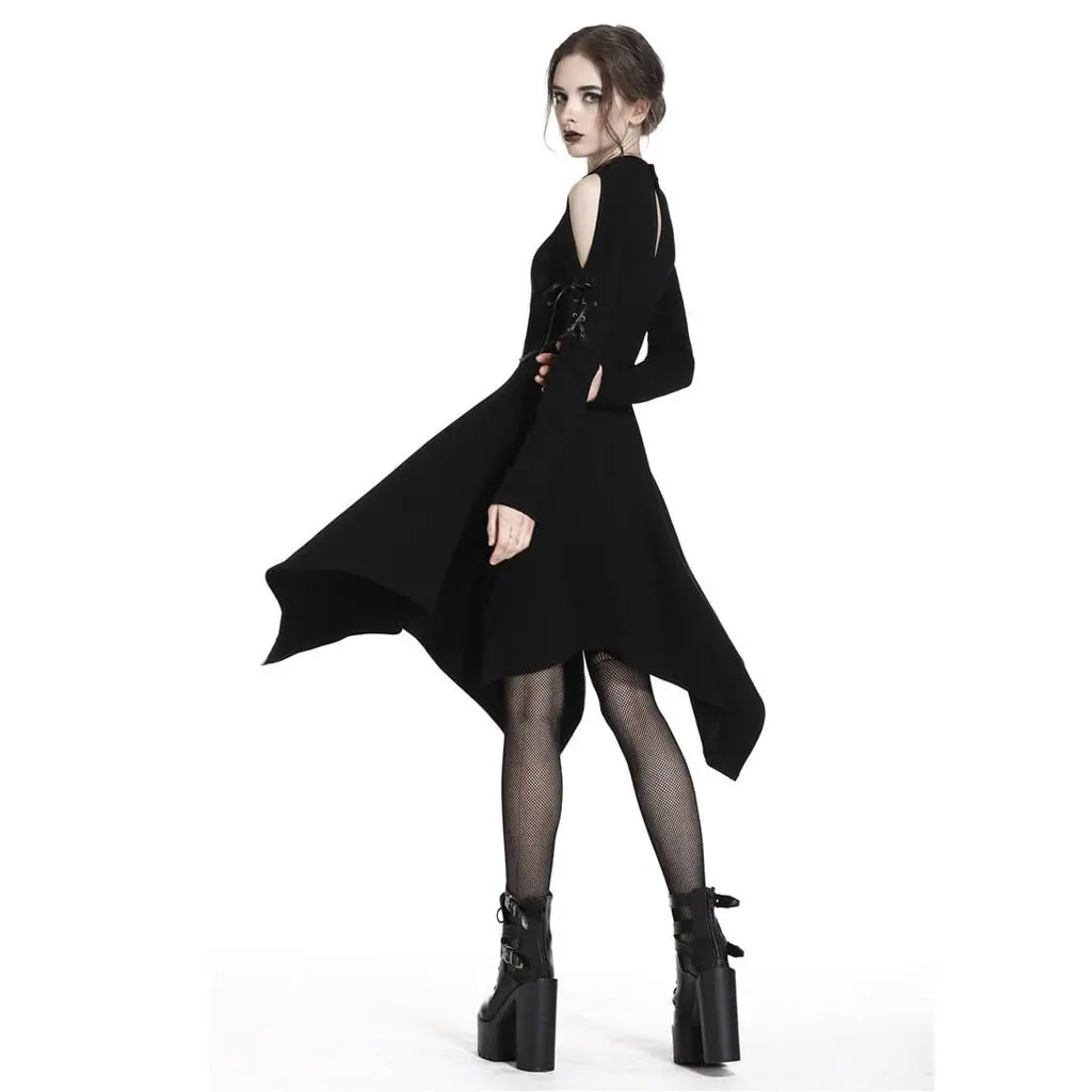 Платье Darkinlove женское ассиметричное Peekaboo Goth DW233|Женские платья| |