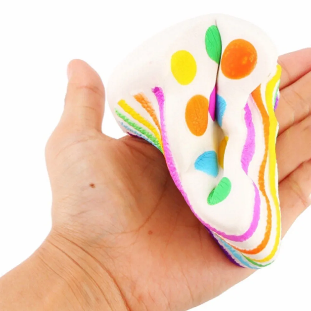 

10CM Kawii cute squishies rainbow cream cake Soft Slow Rising toys for children Gifts Bread Collection anti pressure stress