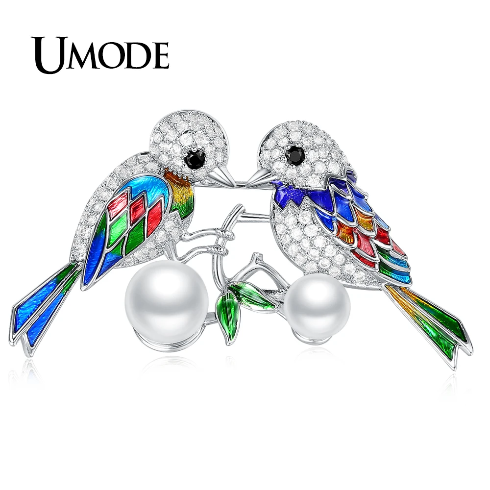 UMODE Новая мода милые животные эмалевые ювелирные изделия Большая винтажная
