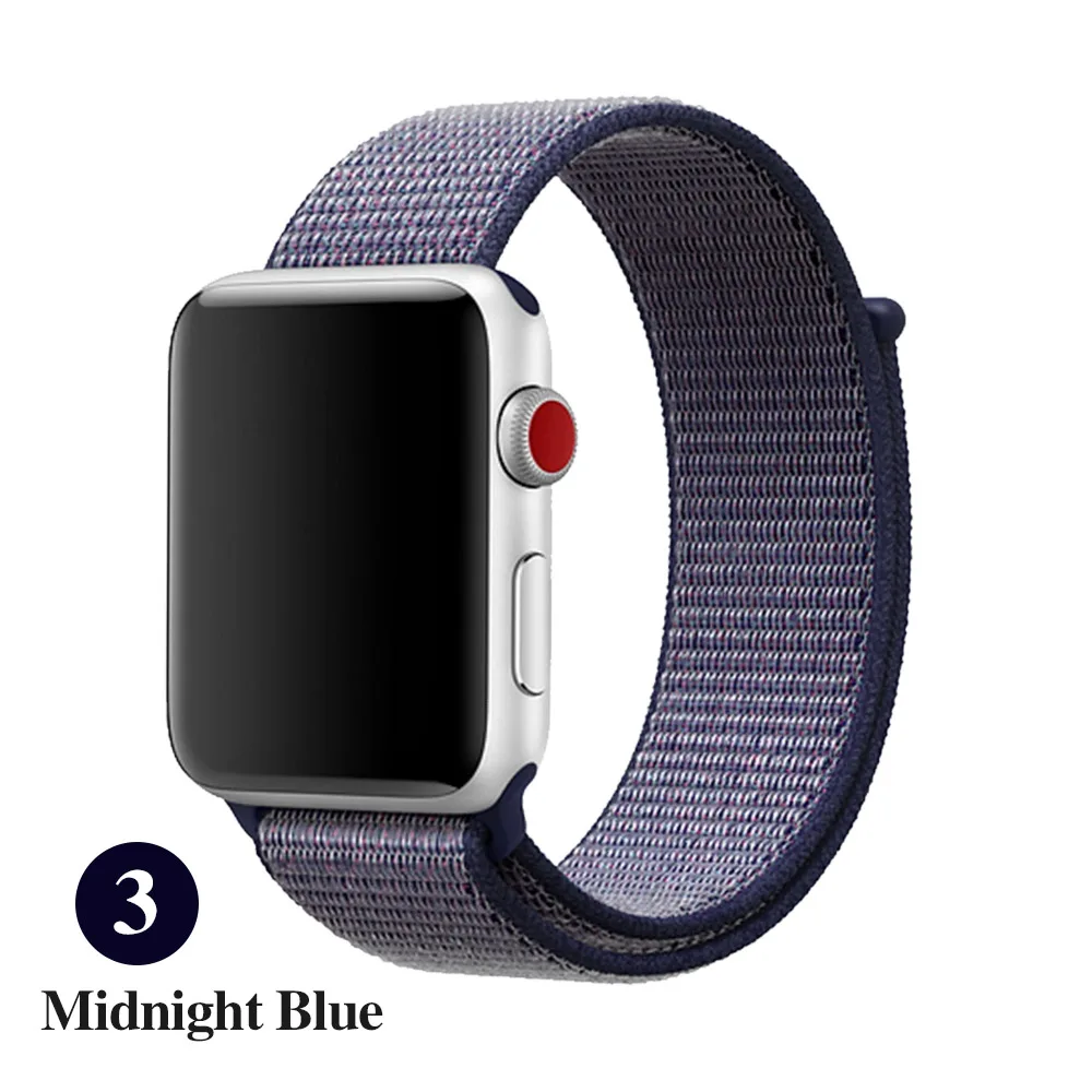 Подходит для Apple ремешок 4 3 2 1 iwatch 42 мм 38 часы браслеты 44 40 нейлоновый дышащий whatchband
