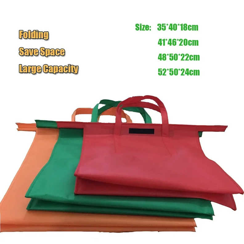 4PCS/Set Cart Trolley Supermarket Shopping Bag Grocery Grab Bags Foldable Tote Eco-friendly Reusable | Дом и сад