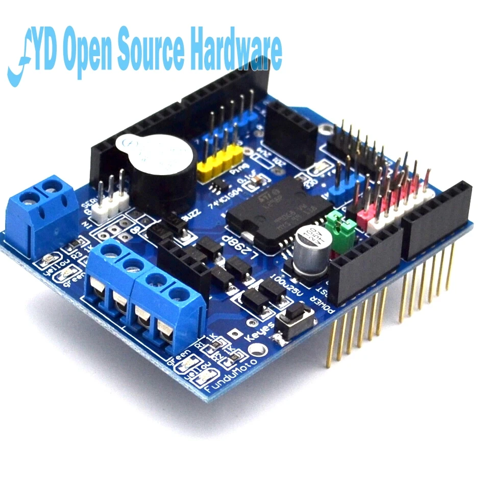 L298P двигатель щит двигатель привод для совместим с arduino UNO MEGA 2560