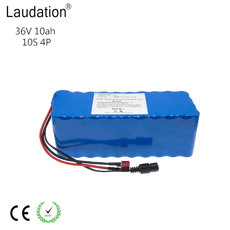 Laudation 36V 10ah блок батарей электрического велосипеда 10S4P 500W высокая мощность и