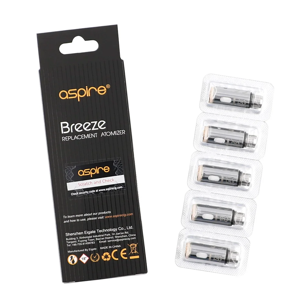 Оригинальная катушка Aspire Breeze 2 0.6ohm 1.0ohm 1.2ohm U tech Сменная головка атомайзера для kit и