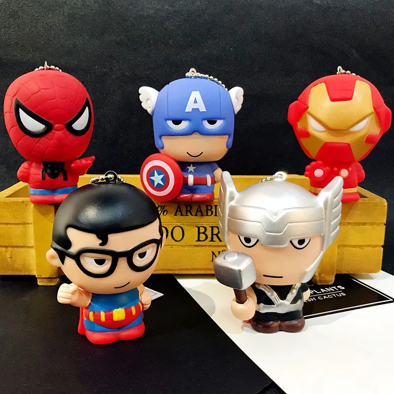 Хит новинка популярные игрушки брелок Marvel Капитан Америка Железный человек