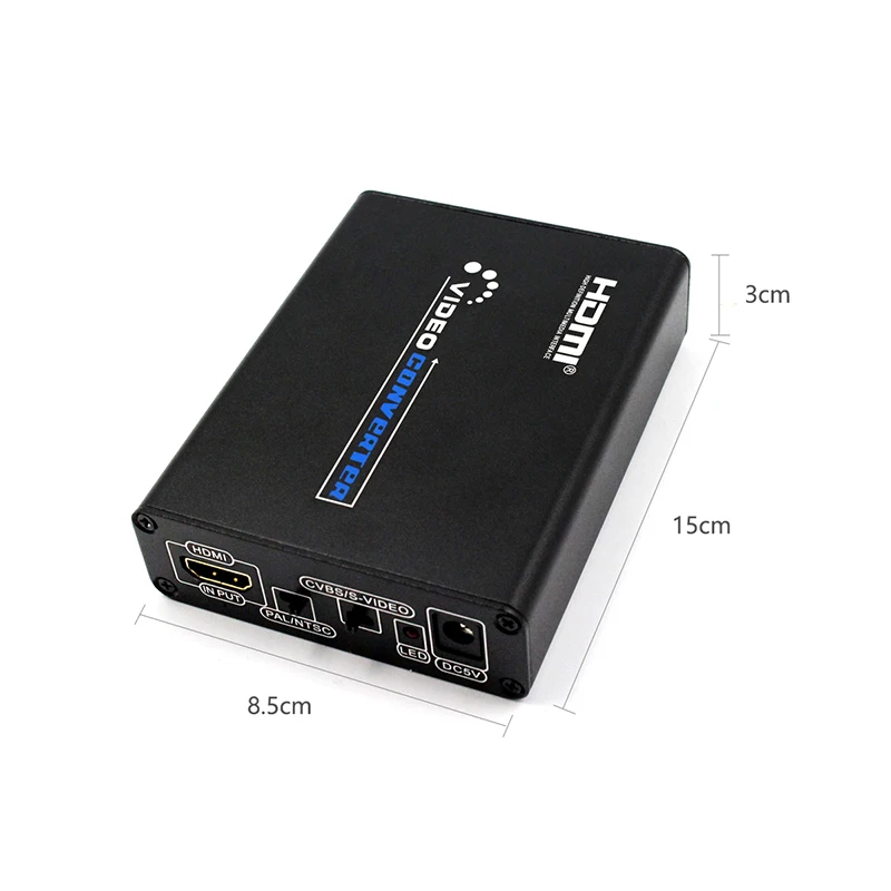HDMI к RCA AV и S-video адаптер конвертер HDMI к 3RCA AV CVBS композитный и S-Video конвертер адаптер Поддержка 720 P/1080 P