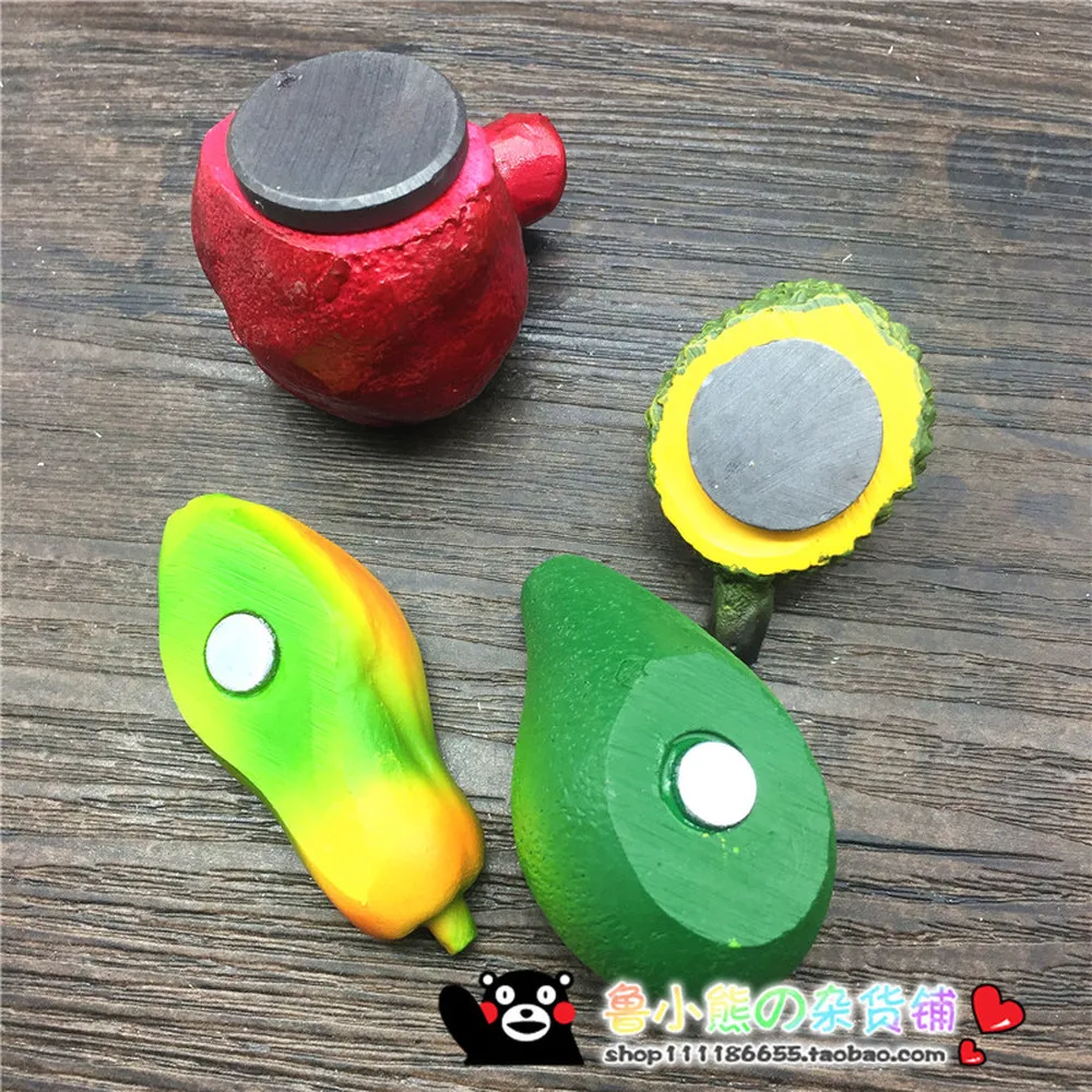 Магнит на холодильник BABELEMI с фруктами имитация еды дуриан авокадо папайя