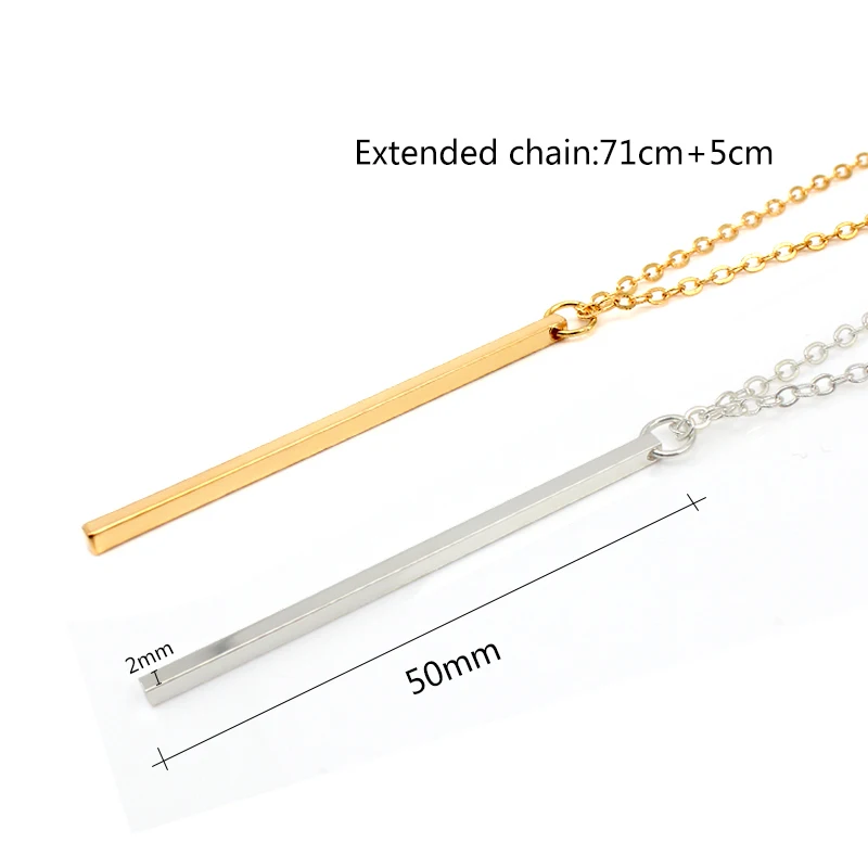 Ожерелье с длинными геометрическими подвесками для мужчин и женщин колье