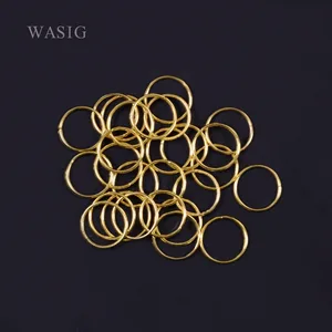 100 шт.лот, золотистыйсеребристый зажим для волос, зажим для манжеты, зажим для волос, внутреннее отверстие 10 мм