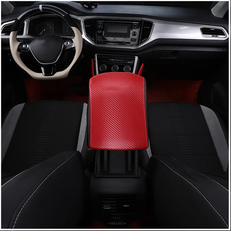 Кожаный Автомобильный подлокотник из углеродного волокна lsrtw2017 чехол для volkswagen t