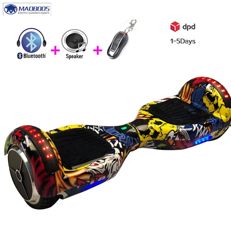 Самостоятельная Баланс Электрический ХОВЕРБОРДА светодиодный Bluetooth Hover доска