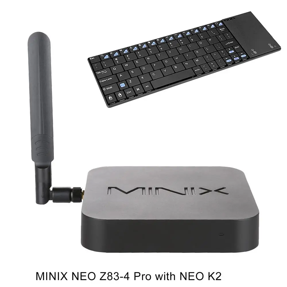 MINIX ТВ приставка NEO Z83-4 Pro официальный Windows 10 Pro мини ПК Intel Atom x5-Z8350 4 ГБ/32 ГБ ac wifi 1000 м LAN HDMI смарт ТВ приставка