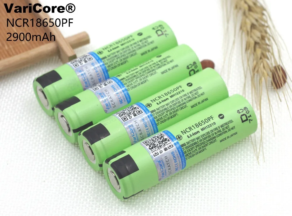 1 шт .. Varicore новый оригинальный NCR18650PF 2900 mAh 18650 литиевая аккумуляторная батарея для