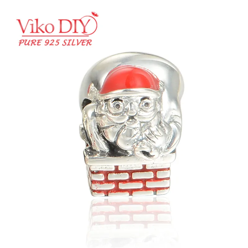 Лучшие Рождественские Подарки 2015 Санта-Клаус Bijoux Стерлингового Серебра Шарм