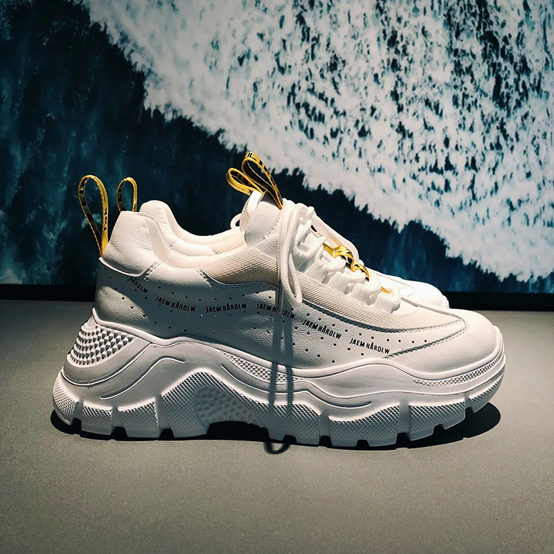 RY-РЕЛА/Модная женская обувь 2019 г. Новая Корейская версия диких толстых подошв