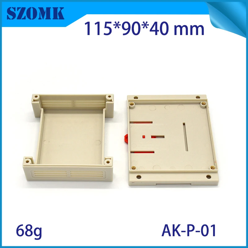 1 шт корпуса для электроники 115*90*40 мм abs Корпус для электроники din-рейка распределительный Корпус чехол настенный зажим