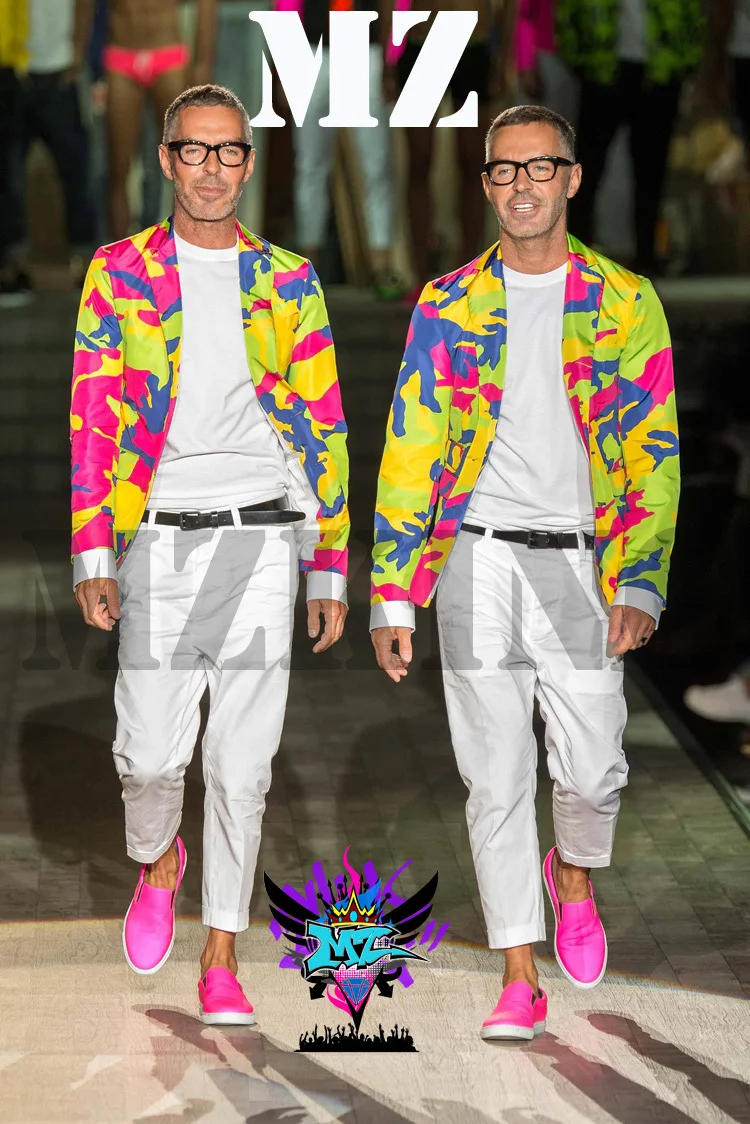 S-4xl! Мужская мода 2021 клубный мужской певец ди-джей Gd подиумный взгляд Европа
