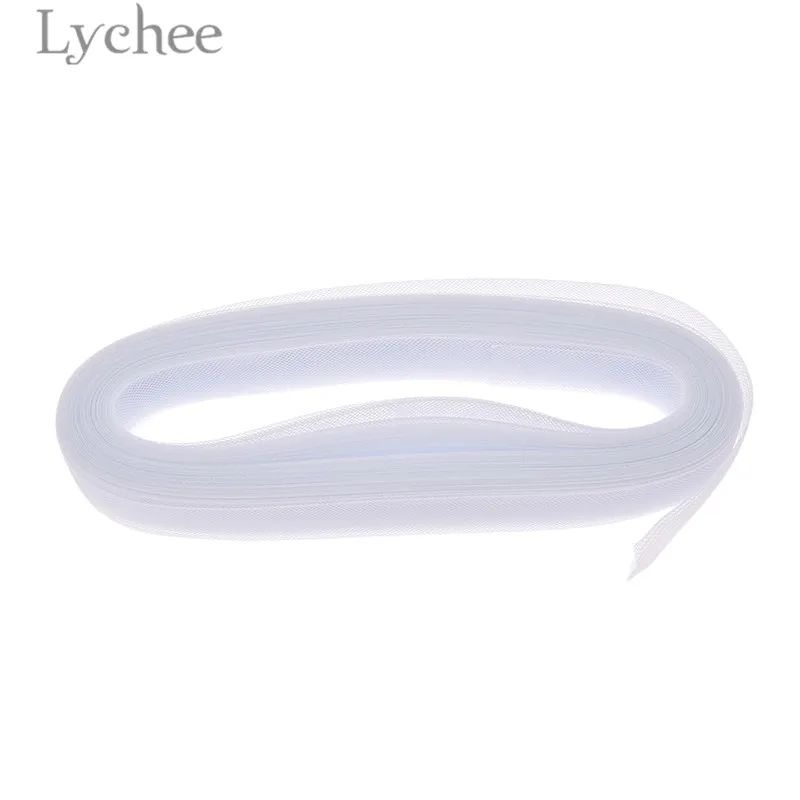 Lychee Life 3 см ширина плоский жесткий ящик нейлоновая сетка ткань DIY материалы