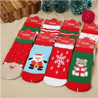 12Pairs 12 пар, 1 пара, хлопковые рождественские детские носки рождественские носки для малышей на осень и зиму - Цвет: 12Pairs