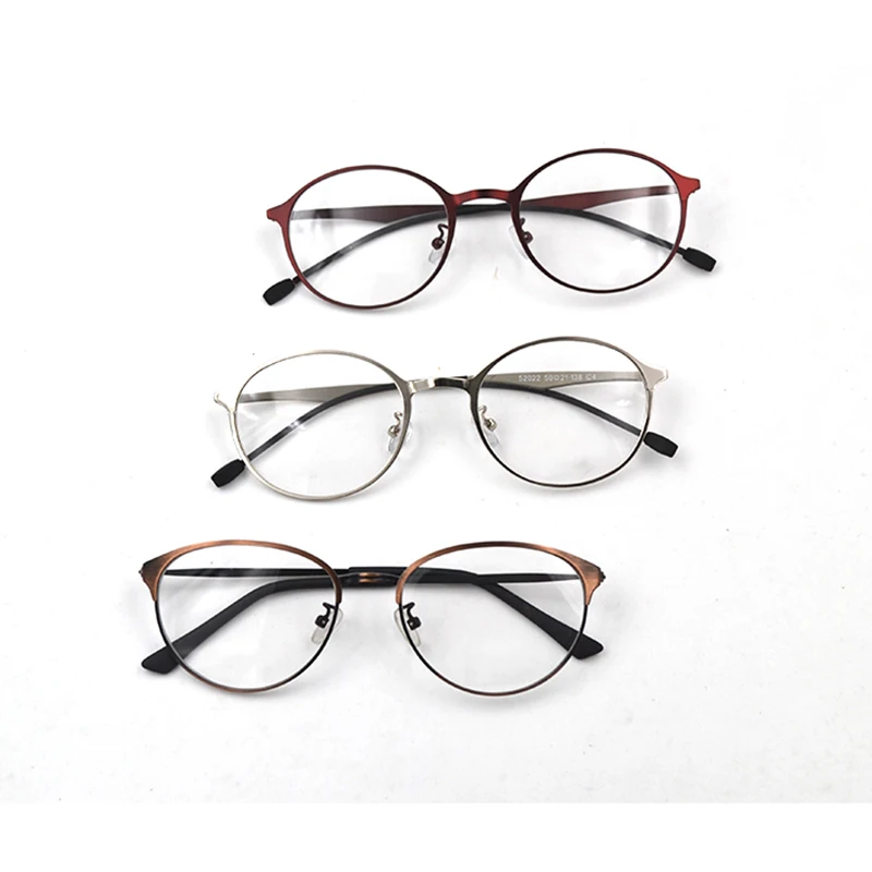 Унисекс металлические прозрачные очки Женская оправа для очков мужские