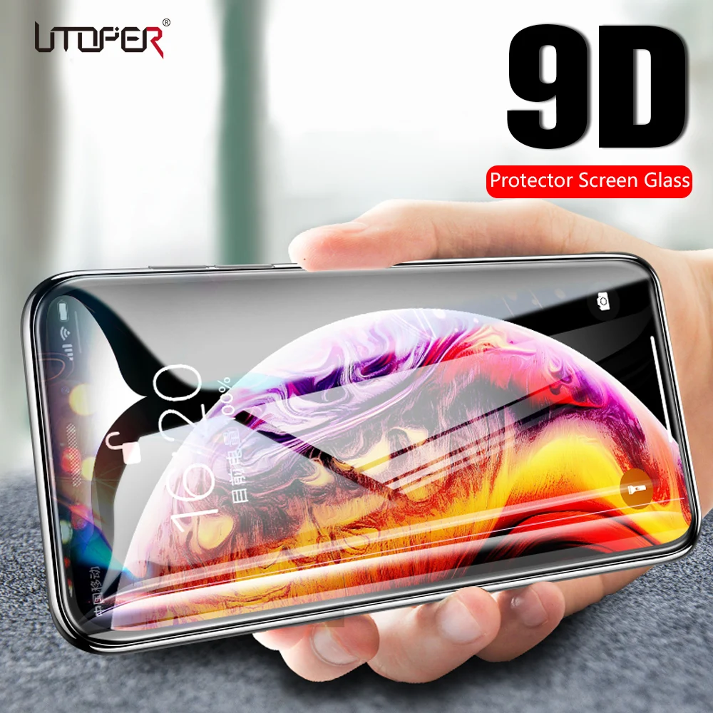 Защитное закаленное стекло 9D с полным покрытием для iPhone 7 защита экрана 6 6S 8 Plus |