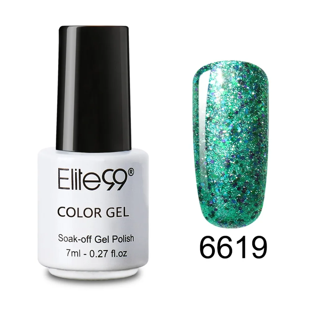 Elite99 все 30 шт./компл. Звездное Bling гель Лаки, Длительное Действие, 7 мл гель для ногтей с блестками УФ лак био-Гели Soak Off ногтей маникюр Клей