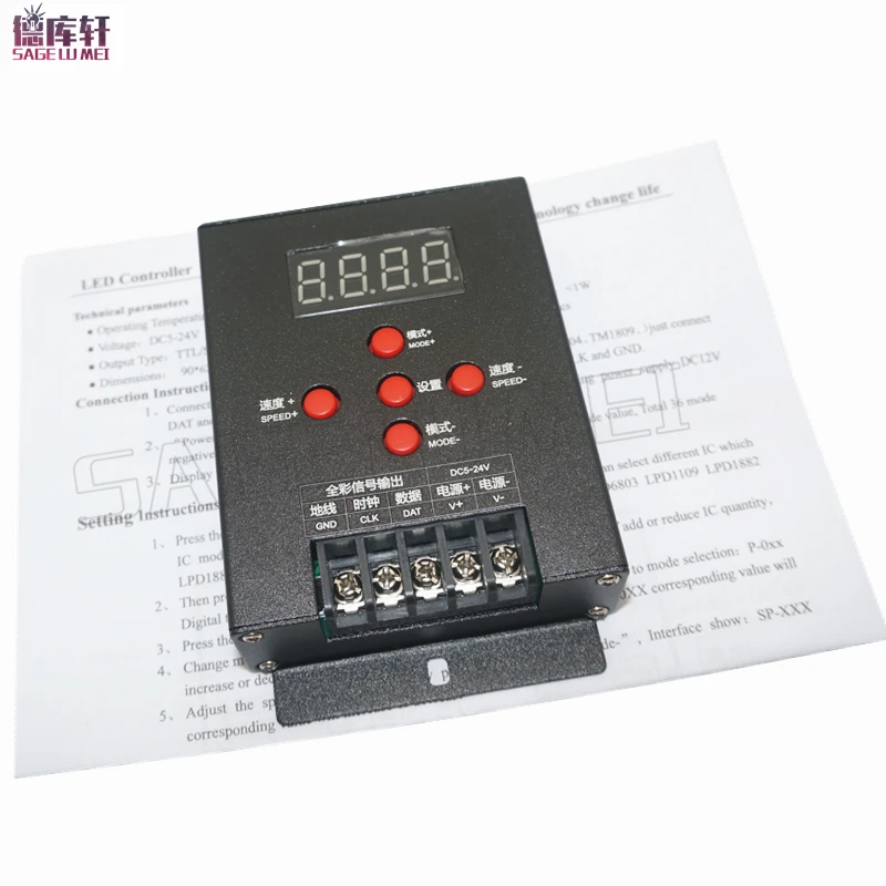 Новый 1 шт. светодиодный мини контроллер WS2811 WS2801 LPD6803 2812b 2813 полноцветный RGB