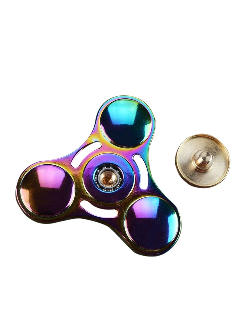 Nice Rainbow Color EDC Hand Spinner Toy Fidget Alloy Metal Finger gyro For Autism ADHD Stress Relieve | Игрушки и хобби