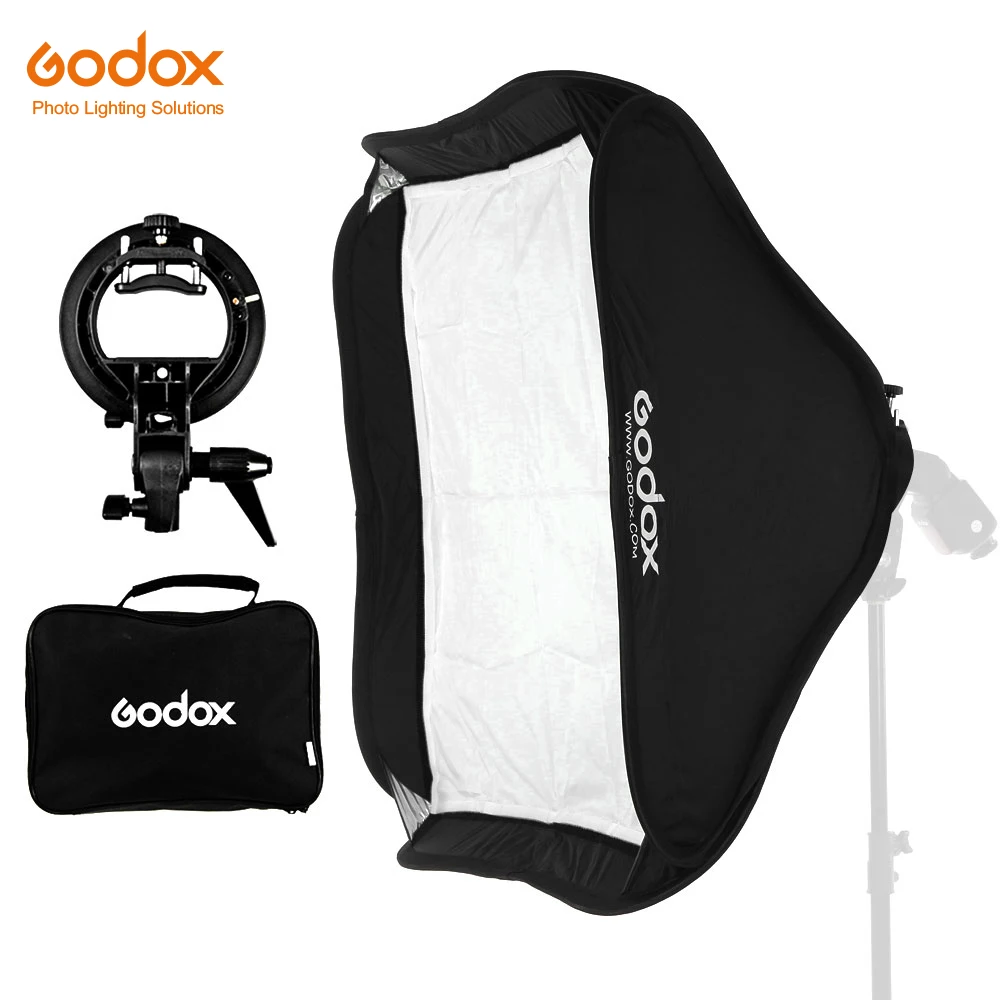 Регулируемая мягкая коробка Godox Pro 50 см x вспышка в комплекте с s образным