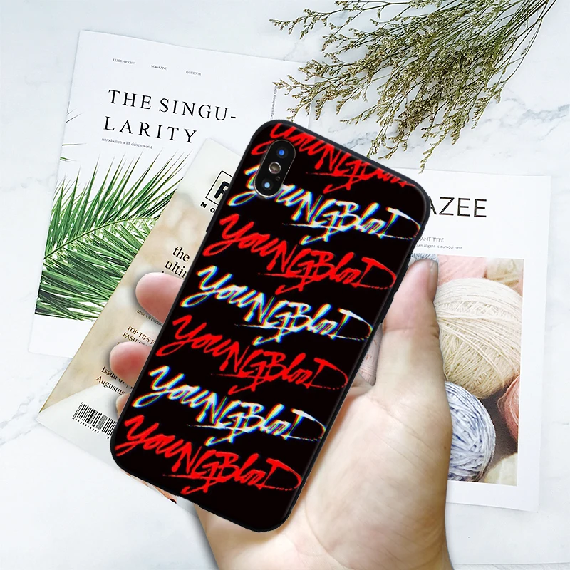 5 seconds of summer youngblood 5SOS TPU Мягкий силиконовый чехол для телефона, чехол для iPhone 5 5S Se 6 6s 7 8 Plus X XR XS MAX - Цвет: SY0437
