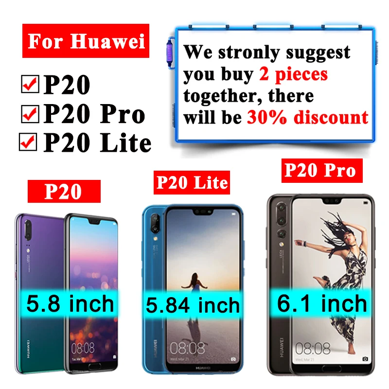 Защитное стекло для huawei P20 Pro Защитная пленка экрана P30 Lite закаленное P 20 30 Tremp Armor