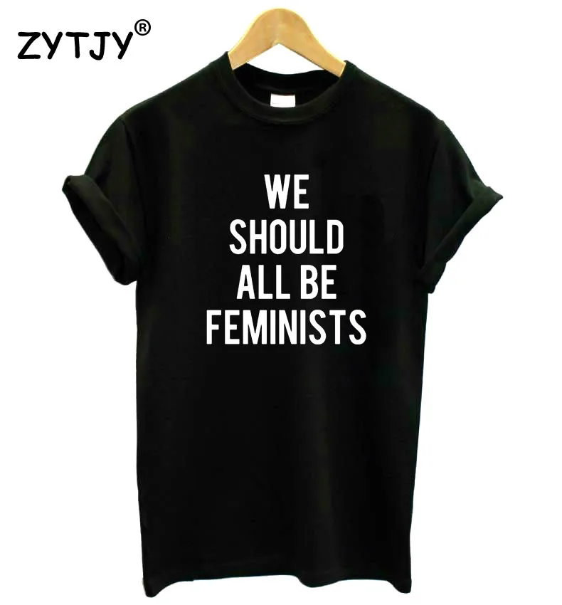Футболка женская с надписью We Be All Feminists | Женская одежда