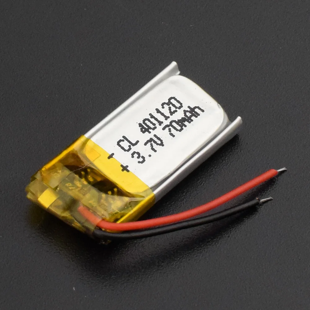 401120 70mAh 1pc 401120 3,7 в 70 мАч литий-ионная полимерная аккумуляторная батарея Lipo ячеек литий-полимерная батарея для мобильных bluetooth наушников gps POS - Цвет: 401120 70mAh 1pc