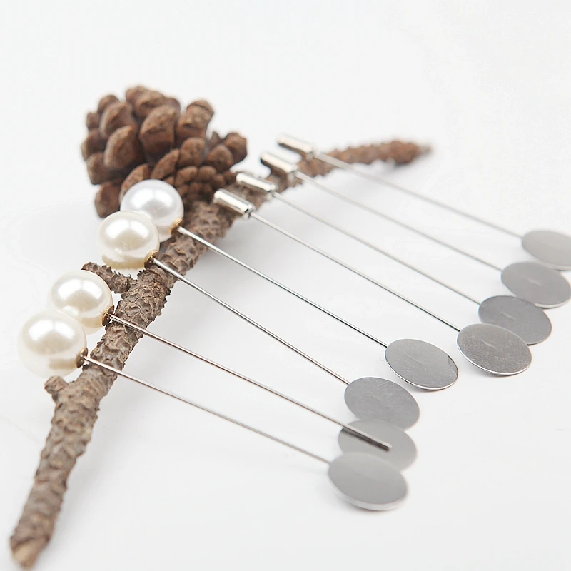 Безопасная булавка 10 шт./лот булавки для фиксации брошей швейные жемчужная брошь