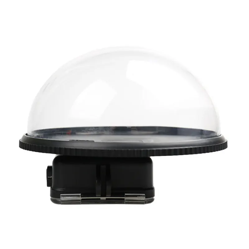 Dome Port Водонепроницаемый купол Порты и разъёмы для экшн-Камеры GoPro Hero 7/6/5 Black Label Divng набор Водонепроницаемый Корпус чехол прозрачная купольная крышка для Аксессуары для камеры Gopro 5 - Цвет: Dome Port