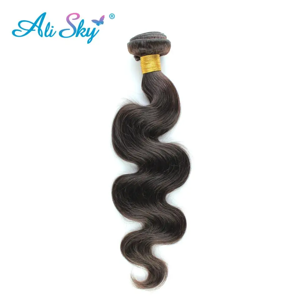 Alisky предварительно цветные перуанские волнистые волосы для тела 4 # светло