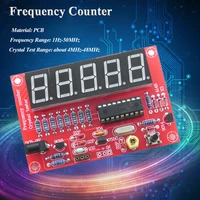 diy kits rf 1hz 50mhz crystal oscillator frequency counter meter digital led tester meter frequency meter digital