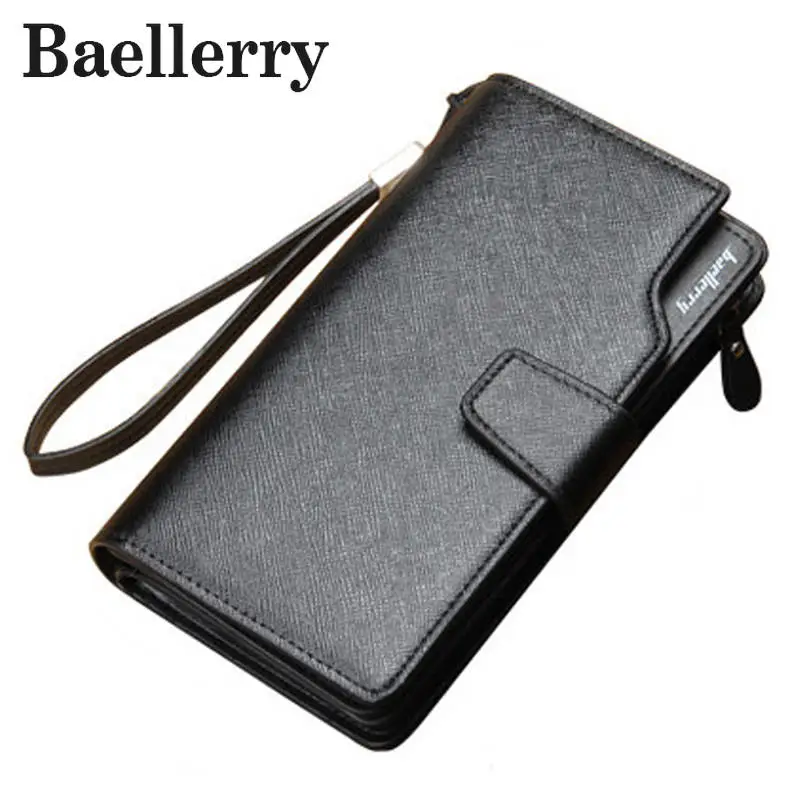Baellerry 2017 New Fashion men wallets famous brand mens wallet baellerry male leather coin purse card cash receipt holder WL479 | Багаж и
